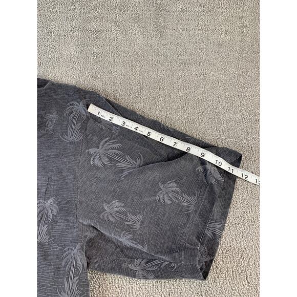 Tommy Bahama Mens Shirt Button Down 100% Silk Gray Palms Tropical Resort XL - Picture 7 of 7